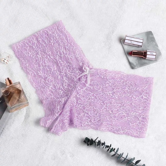 Intimates & Sleepwear Set Of 2 Lace Open Crotch Boy Cut Panties